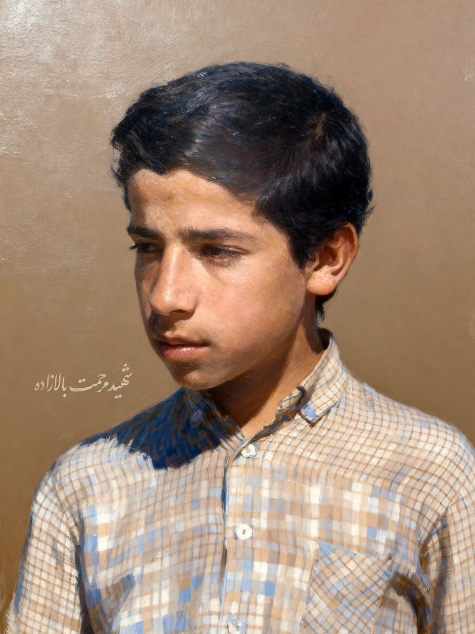 تصویرسازی چهره شهید مرحمت بالازاده